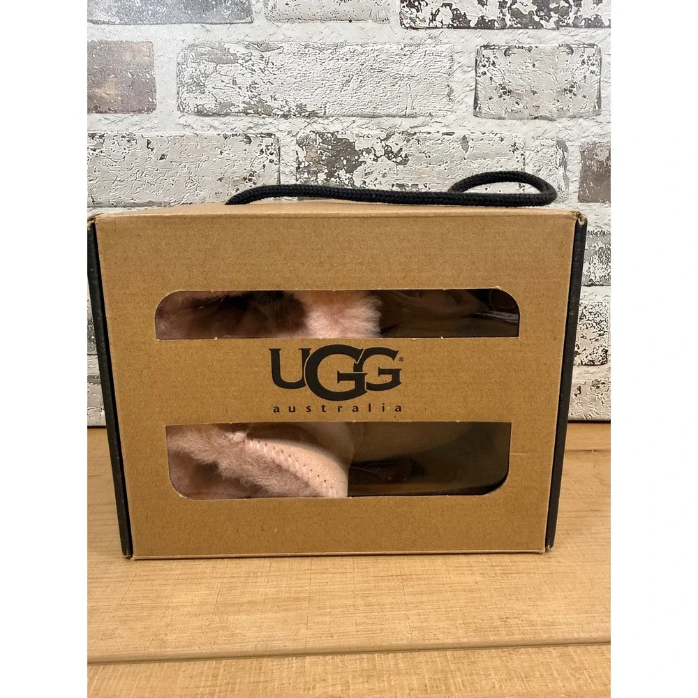 UGG I Erin Bootie Infants Medium 12-18 Months Baby Pink Suede Sheepskin Boot